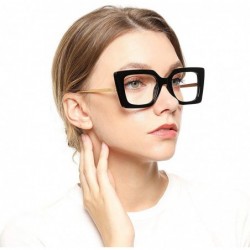 Butterfly Anti-Blue Block Light Pearl Inlay Arm Cat Eye Reading Glasses - Anti Blue - Black Frame - CV18X6NQWH7 $13.35