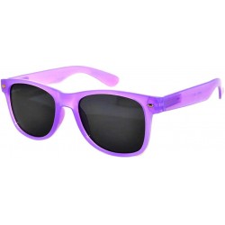 Wayfarer Vintage Retro Purple Sunglasses Glow in the Dark Frame Smoke Lens Vintage (Purple) - CE11IMX89R5 $10.33