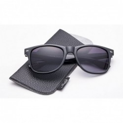 Sport Sunglasses with Pouch Classic 80's Retro Vintage Design UV Protection Sunglasses - Black/Gradient - CQ18D59N62W $18.92