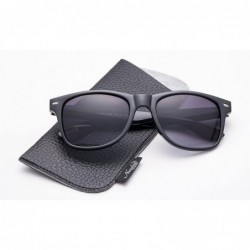 Sport Sunglasses with Pouch Classic 80's Retro Vintage Design UV Protection Sunglasses - Black/Gradient - CQ18D59N62W $11.45