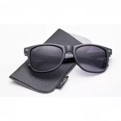 Sport Sunglasses with Pouch Classic 80's Retro Vintage Design UV Protection Sunglasses - Black/Gradient - CQ18D59N62W $18.92