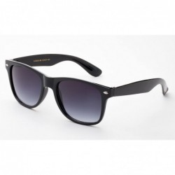 Sport Sunglasses with Pouch Classic 80's Retro Vintage Design UV Protection Sunglasses - Black/Gradient - CQ18D59N62W $11.45