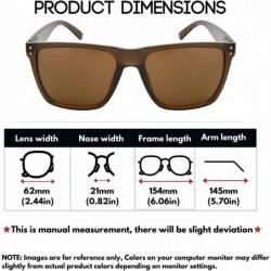 Rectangular Extra Large Fit Black Retro Square Rectangular Wide Frame Sunglasses Spring Hinge for Men Women 153MM - C51950KYM...
