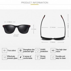 Oval Polarized Sunglasses For Men Women Retro Classic Trendy Stylish UV Protection Sunglasses - Black Frame/White - CW18UK9KQ...