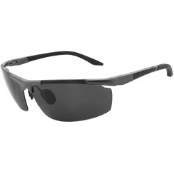 Sport Polarized Sports Sunglasses for Men Women Lightweight UV400 Protection Eyewear for Outdoor - Gray+gray - CT18TH5MQTQ $8...