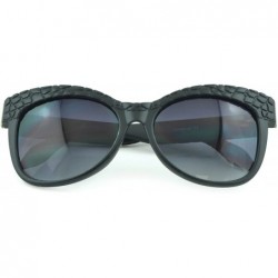 Oval Trendy Women's Fashion Retro Cat Eye Sunglasses - Assorted Colors - Matte - CK129KB5WGD $9.41