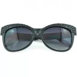 Oval Trendy Women's Fashion Retro Cat Eye Sunglasses - Assorted Colors - Matte - CK129KB5WGD $15.26
