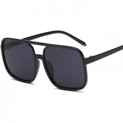 Square Square Sunglasses Men Brand Designer Mirror Women Sunglasses Male Sun Glasses Man - 15977 C1 Black - CU18S9E3XD2 $21.52