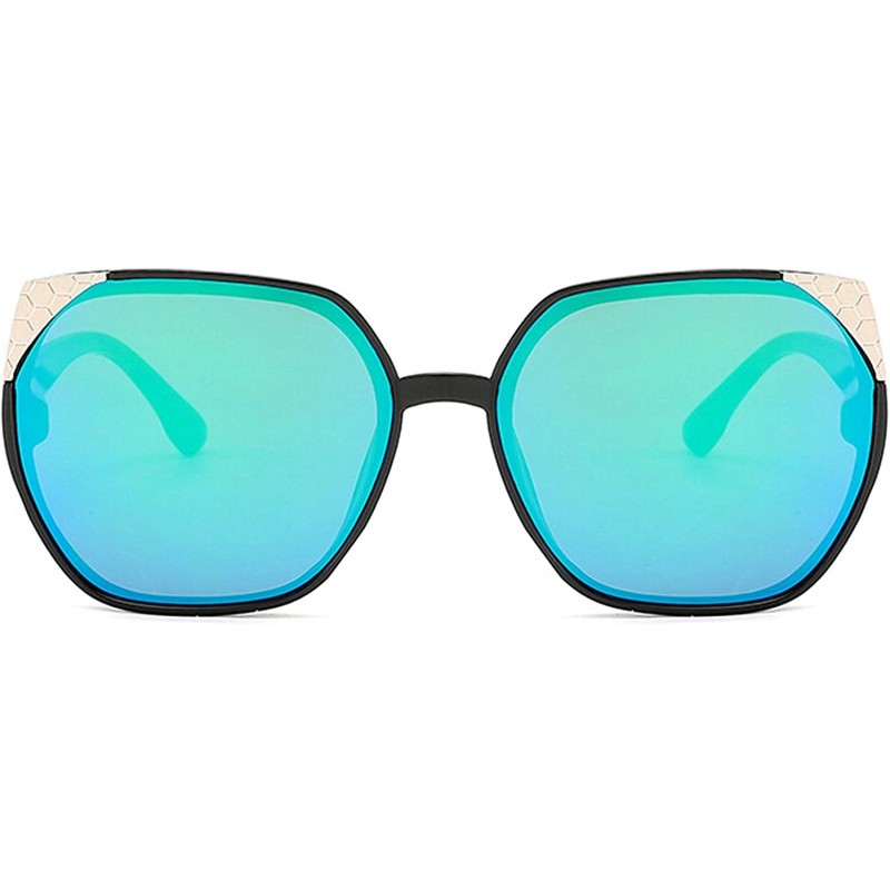 Round Classic style Sunglasses for Men or Women PC UV400 Sunglasses - Green - CF18SASZI84 $16.22