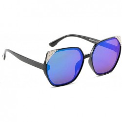 Round Classic style Sunglasses for Men or Women PC UV400 Sunglasses - Green - CF18SASZI84 $16.22