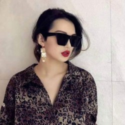 Square Vintage Luxury Square Sunglasses Women 2019 Cateye Sun Glasses Shades Woman Sunglass Ladies Retro Sunglases - CR199COA...