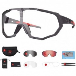 Sport Photochromic Polarized Cycling Sunglasses - 3 - CD18AXCGGTH $24.23