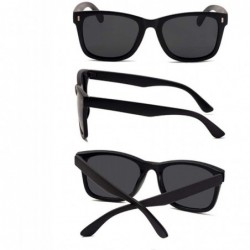 Square Fashion Polarized Sunglasses Vintage Square Men Women Driving W1 SandBlack Grey - N4 Black Blue - CU18YLA3T7A $9.79
