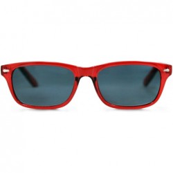 Wayfarer Seymore Retro Reading Sunglasses - NOT Bifocals - Red - CD17XHASR8Q $23.30