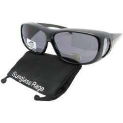 Wrap Fit Over Sunglasses Non Polarized Medium F1 - Black Frame-non Polarized Gray Lens - CD18CQTR6ZZ $18.62