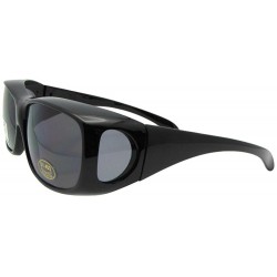 Wrap Fit Over Sunglasses Non Polarized Medium F1 - Black Frame-non Polarized Gray Lens - CD18CQTR6ZZ $18.62