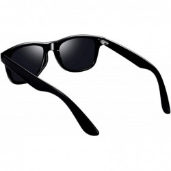 Sport Polarized Designer Sunglasses for Men Women - Unisex Classic 80s Retro Sunglasses - 2 Pack (Black+black) - CQ18X6OQHNI ...