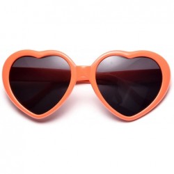 Oversized Dozen Pack Heart Sunglasses Party Favor Supplies Holiday Accessories Collection - Adult Orange - CE18G7474NU $20.06