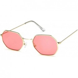 Square 2019 Square Sunglasses Women Retro Fashion Rose Gold Sun Glasses Female Transparent Ladies - Gold Red - CM199C99AQL $4...