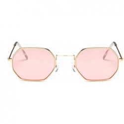 Square 2019 Square Sunglasses Women Retro Fashion Rose Gold Sun Glasses Female Transparent Ladies - Gold Red - CM199C99AQL $3...