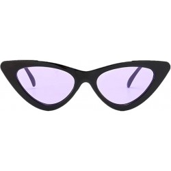 Cat Eye Eyewear Cat Eye Eyeglasses Shades Sunglasses Integrated UV - Black Purple - CH18QCX2LT3 $8.16