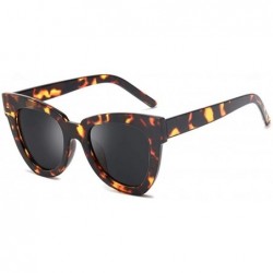 Oversized Oversized Cat Eye Sunglasses for Women Driving Goggles UV400 - C3 Clear Green Gray - CV1987AM5ZA $9.97