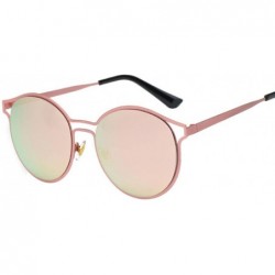 Aviator Sunglasses - Women Men Vintage Retro Unisex Fashion Aviator Mirror Lens - D - C4184RI9QIE $11.36