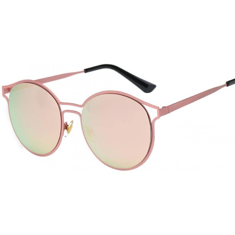 Aviator Sunglasses - Women Men Vintage Retro Unisex Fashion Aviator Mirror Lens - D - C4184RI9QIE $11.36
