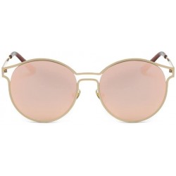 Aviator Sunglasses - Women Men Vintage Retro Unisex Fashion Aviator Mirror Lens - D - C4184RI9QIE $11.36