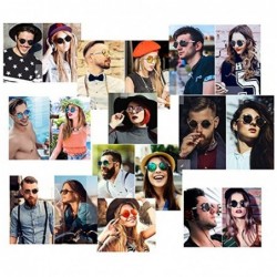 Round Retro sunglasses round polarized lenses hip hop style for men and women - Black Frame+black Lens - C418RH6OI3D $11.41