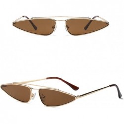 Goggle Stylish Irregular Shape UV Protection for Women Men Goggles Shades Eyeglass - Brown - CG18G7AW622 $8.28