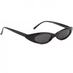 Oversized Classic style Cat Eye Sunglasses for Men and Women PC AC UV400 Sunglasses - Black Gray - CC18SZTZ6XR $27.75