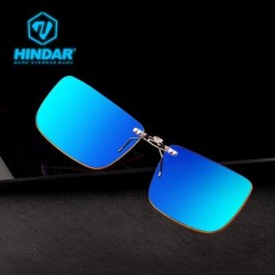 Rimless Clip-on Blue Blocking Amber Lenses for Sleep Gaming Glasses - Myopic Clip - CE18AG8QIXI $18.23