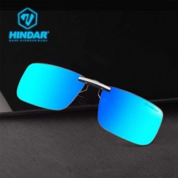 Rimless Clip-on Blue Blocking Amber Lenses for Sleep Gaming Glasses - Myopic Clip - CE18AG8QIXI $18.23