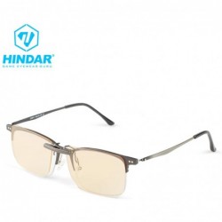 Rimless Clip-on Blue Blocking Amber Lenses for Sleep Gaming Glasses - Myopic Clip - CE18AG8QIXI $18.23