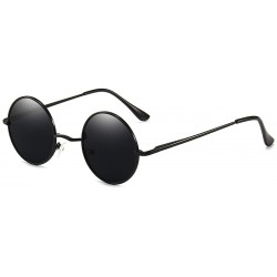 Aviator John Lennon Style Vintage Round Polarized Sunglasses for Men Women Small Circle Sunglasses - C512NVBGG1J $20.54