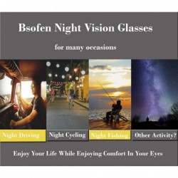 Rectangular Photochromic Day Night Vision Driving Glasses Anti-glare for Foggy/Cloudy/Rainy - Gun/Yellow Night Vision - CP18W...