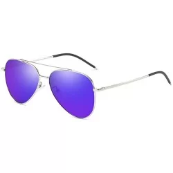 Aviator Polarizing sunglasses Classic clam glasses Polarizing driving glasses sunglasses - A - CP18QCZEATL $61.86
