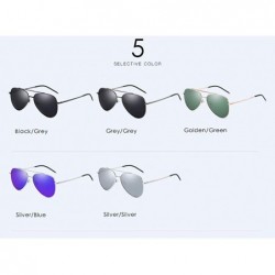 Aviator Polarizing sunglasses Classic clam glasses Polarizing driving glasses sunglasses - A - CP18QCZEATL $38.56