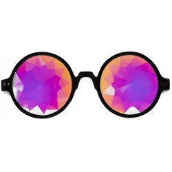 Goggle Kaleidoscope Glasses Rainbow Prism Sunglasses Goggles Cosplay Party - Black - CQ18SZ4CINL $23.87