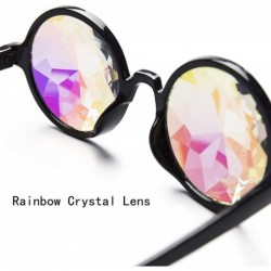 Goggle Kaleidoscope Glasses Rainbow Prism Sunglasses Goggles Cosplay Party - Black - CQ18SZ4CINL $10.82