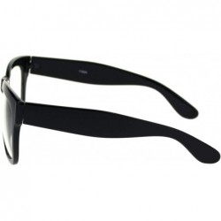 Rectangular Mens Hipster Dorky Thick Horn Rim Rectangular Eye Glasses - CJ18S98GNCT $7.28