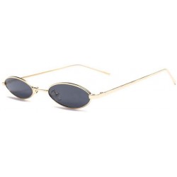 Oversized Small Round Polarized Sunglasses Mirrored Lens Unisex Glasses - C2 Gold Grey - C418TXK0CR7 $23.81
