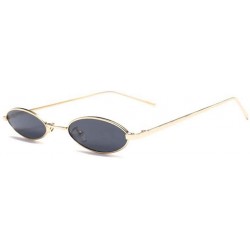 Oversized Small Round Polarized Sunglasses Mirrored Lens Unisex Glasses - C2 Gold Grey - C418TXK0CR7 $38.63