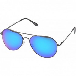 Aviator 'Berkeley' Aviator Fashion Sunglasses - Green-blue - CS11OJZZY5F $10.93