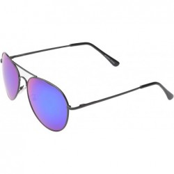 Aviator 'Berkeley' Aviator Fashion Sunglasses - Green-blue - CS11OJZZY5F $10.93