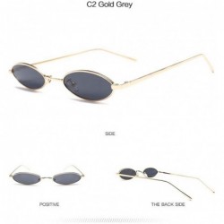 Oversized Small Round Polarized Sunglasses Mirrored Lens Unisex Glasses - C2 Gold Grey - C418TXK0CR7 $23.81