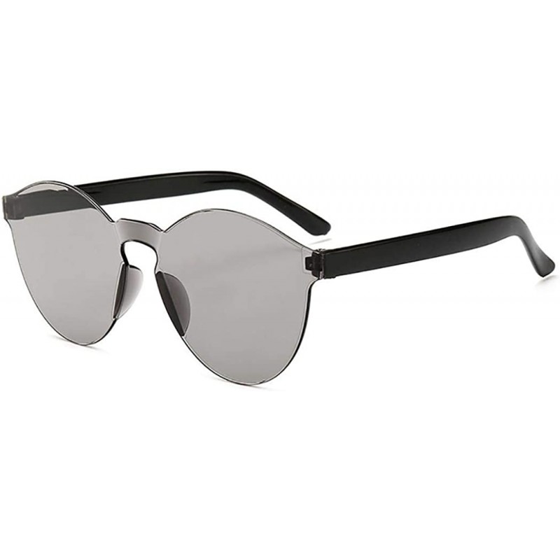 Round Unisex Fashion Candy Colors Round Outdoor Sunglasses Sunglasses - Silver - CM199L7W3E0 $16.93