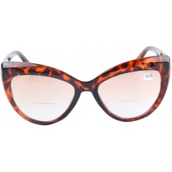 Wrap Fashion Designer Stylish Cat's Eye Black Tortoise Vintage Bifocal Two Focal Reading Glasses for Women +3.00 - CB18YUH926...