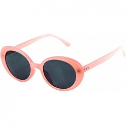 Oval NIRVANA Kurt Cobain Oval Bold Vintage Sunglasses For Women Men Clout Goggle Sunglasses - Thin Pink Frame - CI186UIIA6I $...